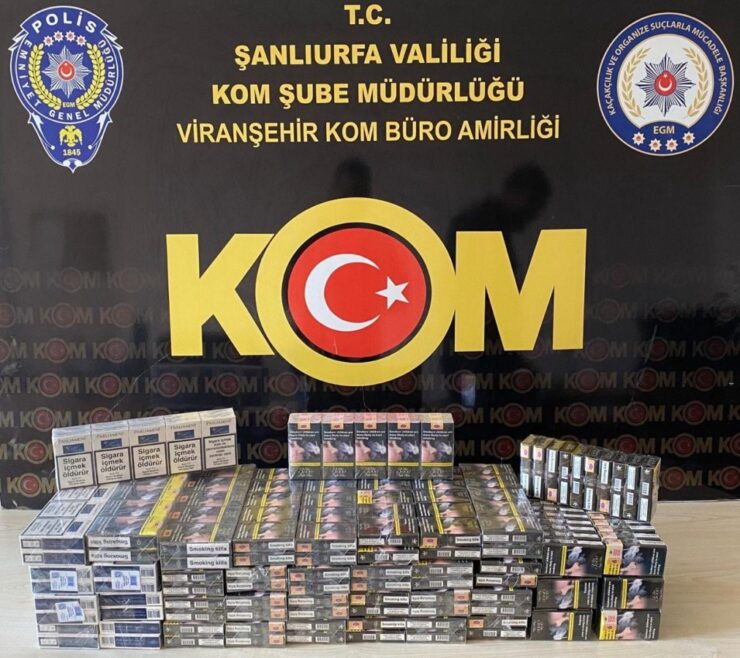 Viranşehir’de kaçak sigara operasyonu!